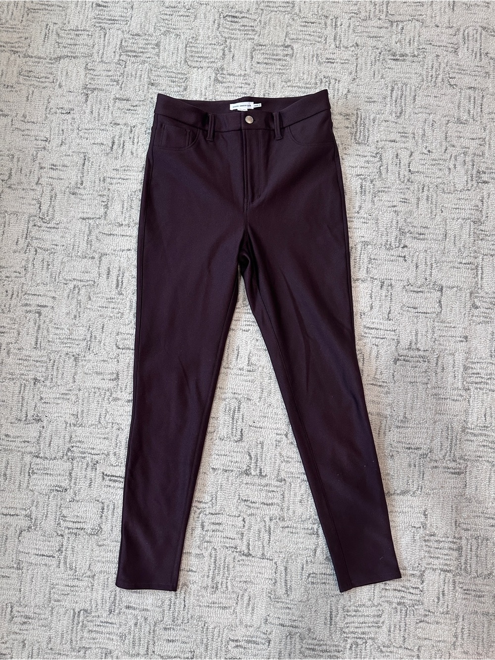 Good American Skinny Scuba Pants in Chocolate